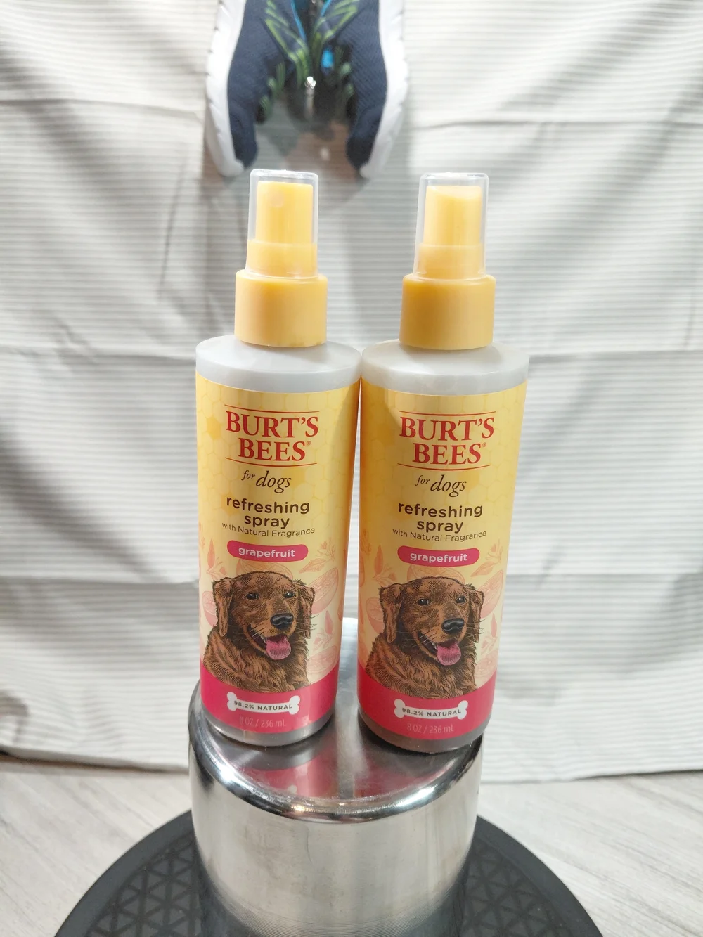 (2) Burt's Bees For Dogs Grapefruit Refreshing Spray 98.2% Natural 8oz